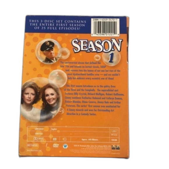Soap - The Complete First Season 70s 90s TV series comedy (DVD, 3-Disc Set) - Picture 2 of 4